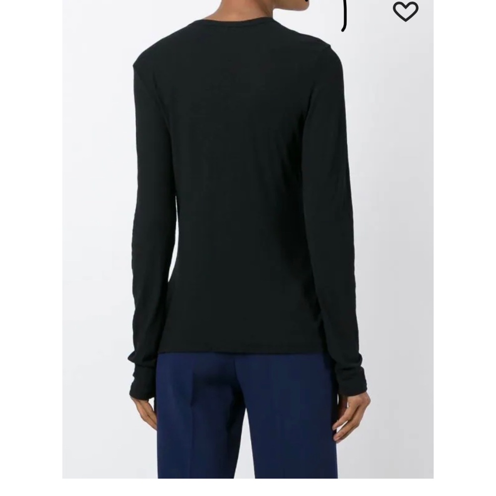 James Perse modal black long  sleeve shirt